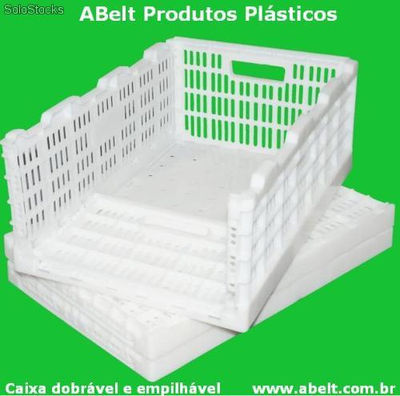 Caixa Plastica dobravel para Supermercado e Sacolão