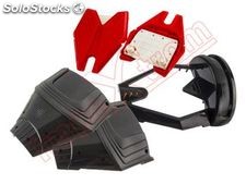caixas exteriores pretos e vermelhos para scooter elétrico inteligente roda de