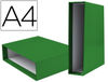 Caja archivador liderpapel de palanca carton din-A4 documenta lomo 82MM color