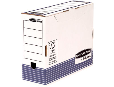 Caja archivo definitivo fellowes a4 carton reciclado 100% lomo 100 mm montaje - Foto 2