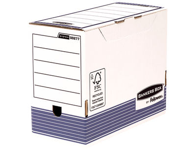 Caja archivo definitivo fellowes a4 carton reciclado 100% lomo 150 mm montaje - Foto 2