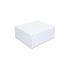 Caja Automontable Blanca con tapa incorporada 25 x 18 x 8 cm