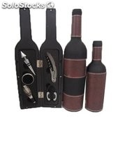 Caja botella con herramientas de vino