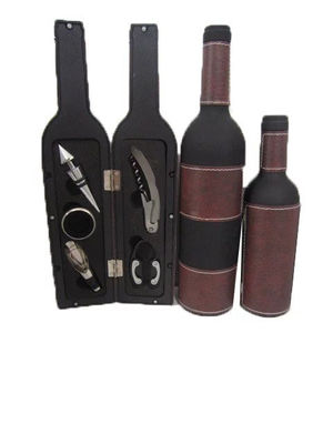 Caja botella con herramientas de vino