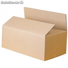 Caja cartón ondulado - canal doble 50x40x25 cm habana carton