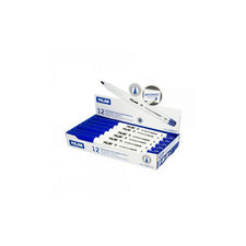 Caja de 12 rotuladores azules 3,7MM para pizarra blanca milan