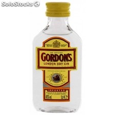 Caja de 192 botellitas Ginebra Gordon&#39;s London 50 ml