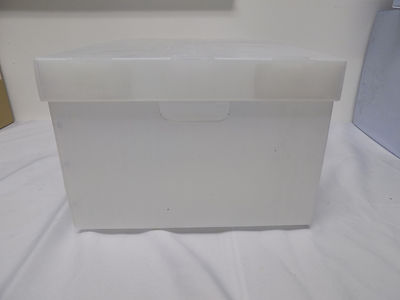 Caja de archivo oficio blanca con tapa integrada geo -19967 - Foto 4