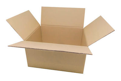 Caja de cartón de solapas de 35,5 x 28,3 x 16,5 cm