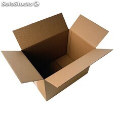 Caja de cartón ondulado de canal simple 35 x 24 x 17 cm | embalaje, envío postal