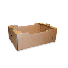 Caja de Cartón para Fruta Automontable Canal Doble 39x28x10 cm para 10-15Kg