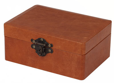 caja de joyas de marron cuero de la PU - Foto 2