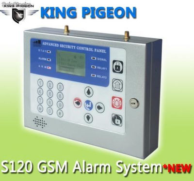 caja de metal de alarma casera gsm, sistema de alarma de seguridad de 20 zonas