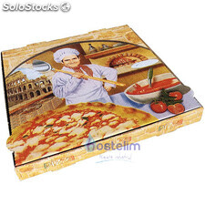 Caja de pizza Qualy 33x33x4 100 unidades