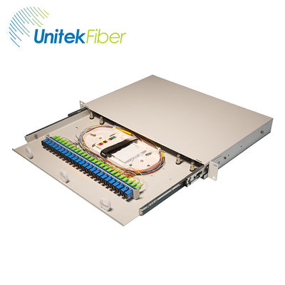 Caja de terminales de panel de conexión de fibra 96 núcleos LC FC marco de distr