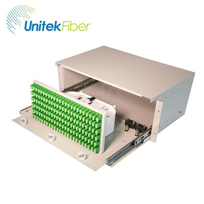 Caja de terminales de panel de conexión de fibra 96 núcleos LC FC marco de distr - Foto 5