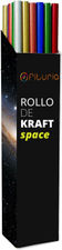 Caja Expositora con Rollos Kraft Tamaño 1mx3m Surtido de Colores Espaciales