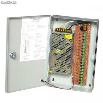 Caja fuente de poder centralizada 12v 15a (9 salidas eléctricas) l235*w205*h50
