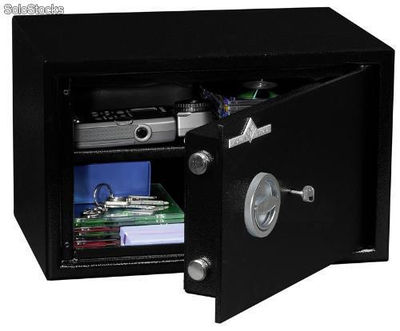 Caja Caudales Q-Connect 10 250X180X90 mm Negra con Portamonedas