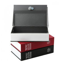 Caja fuerte en forma de libro 24x5,5x15,5 cm caja fuerte con llaves