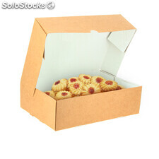 Caja kraft para galletas y pastas (17,5 x 11,5 x 4,5cm)