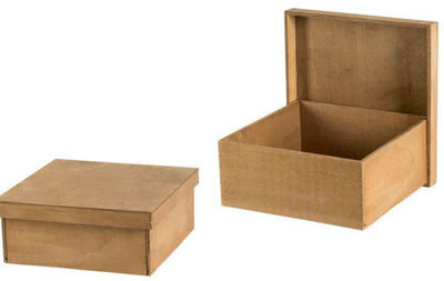 caja madera con tapa gr vintage