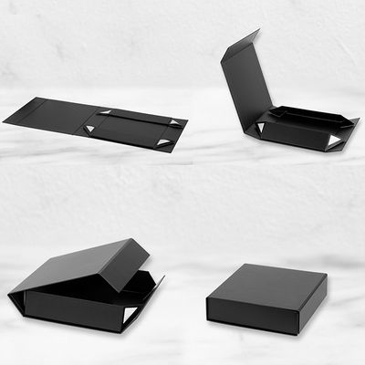 Caja negra regalo con cierre imán 21,5 x 21 x 5,5 cm - Foto 3