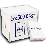 Caja papel A4 | 80gr (5x500 hojas)