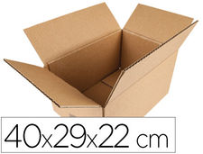 Caja para embalar q-connect americana medidas 400X290X220 mm espesor carton 5 mm