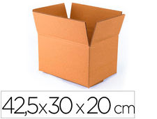 Caja para embalar q-connect fondo automatico medidas 425X300X200 mm espesor