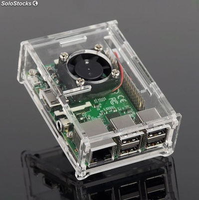 Caja para raspberry Pi 2 b / b+ transparente con tornillos