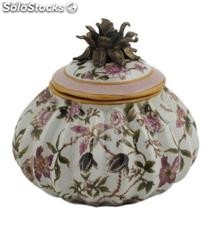 Caja piña 18cm - Komachi | porcelana decorada en porcelana