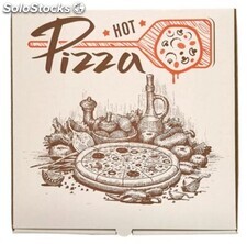 Caja pizza 25x25x3,5 cm