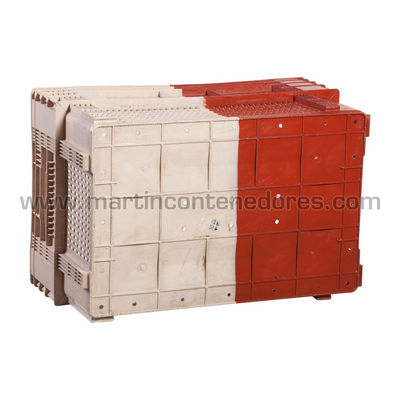 Caja plástica cárnica semi encajable 600x400x316/297 mm - Foto 3