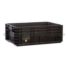 Caja plástica esd rl klt 6013 600x400x213/195 mm