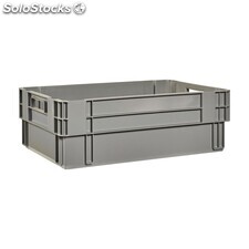 Caja plástica semi encajable 600x400x250/240 mm