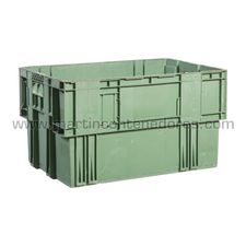 Caja plástica semi encajable 600x400x330/290 mm