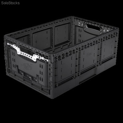 Caja plegable de plástico para almacén y transporte 60 x 40 x 25,9