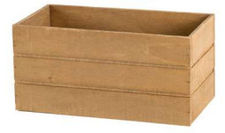 Caja rectangular madera envejecida grande
