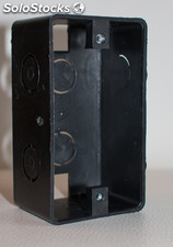 Caja rectangular plastica (c/ tuerca)