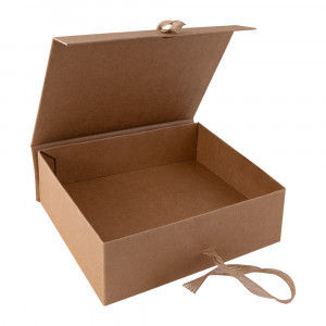 Caja regalo con lazo cartón frakt - Foto 2