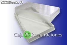 Caja vacia para 25 uds. preparaciones/muestras