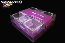 cajas de plastico transparente para gelatina