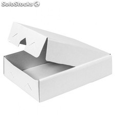 Cajas para bandejas, con asas 19x28 cm blanco carton