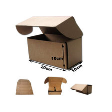 Cajas Postales Automontables de cartón canal simple .Kraft. 20 x 10 x 10cm