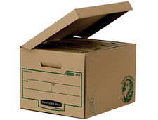 Cajon fellowes carton reciclado para almacenamiento de archivadores capacidad 4