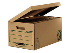 Cajon fellowes carton reciclado para almacenamiento de archivadores capacidad 6