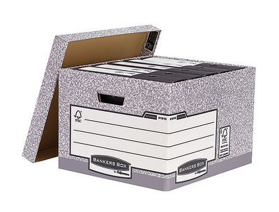 Cajon fellowes carton reciclado para almacenamiento de archivo capacidad 4 cajas - Foto 2