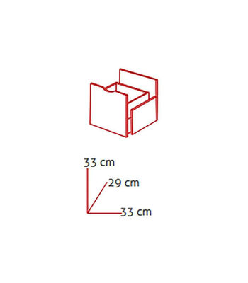 Cajón kubox acabado blanco, 33cm(alto) 33cm(ancho) 29cm(fondo) . - Foto 2