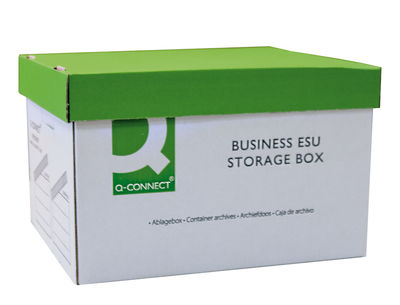 Cajon q-connect carton para 3 cajas archivo definitivo a4 lomo 100 mm montaje - Foto 2